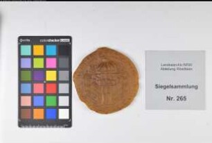 Siegler: Münster, Stadt Überlieferungsart: Original. Stoff: Wachs Farbe: farblos Form: rund. Durchmesser: Art: Typ: Umschrift: