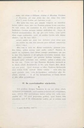 II. De exercitationibus scholasticis.