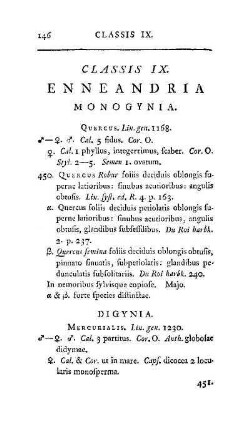 Classis IX. Enneandria