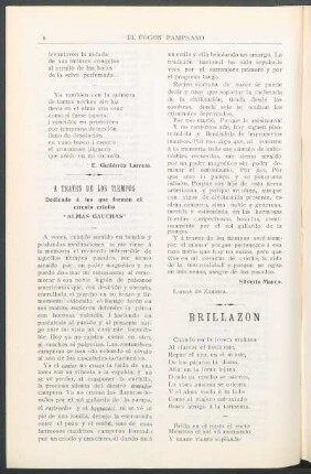 A través de los tiempos : Dedicado a los que lorman el círculo criollo "Almas Gauchas"