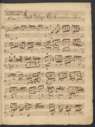 Komm Heiliger Geist Herre Gott; org; F-Dur; BWV 651