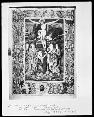 Missale des Petrus Crüger — Kreuzigung, Folio 32verso