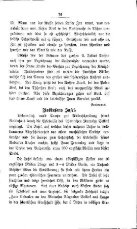 Verschiedenes : Robinsons Insel