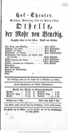 Othello, der Mohr von Venedig