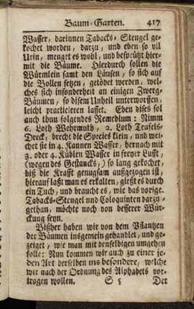 jede[n] Art...insbesondere,[...]. Der Apfel-Baum, (Malus, Pomus)[...] - Zwetschgen, (Prunus Hungarica,)[...]