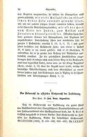 58-99 Das Naturrecht im offiziellen Kirchenrecht der Aufklärung