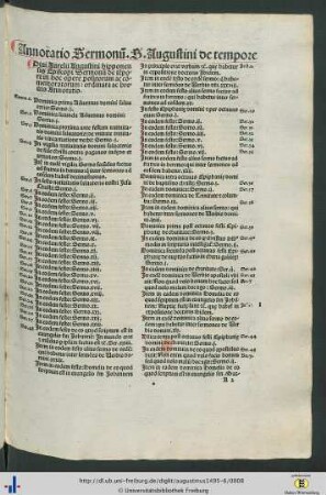 Annotatio Sermonum Sancti Augustini de tempore