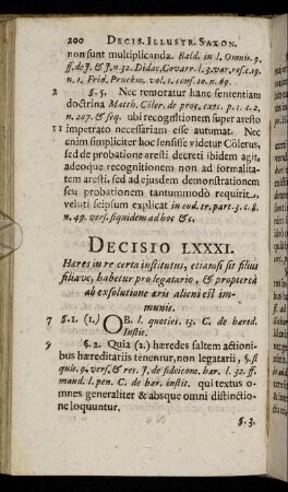 Decisio LXXXI. - Decisio XC.