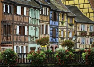 Frankreich. Alsace. Haut Rhin. Colmar. Altstadt. Petit Venice. Brücke