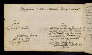 Glockengießer, Johann Wolfgang. Wittenberg, 20.4.1693.