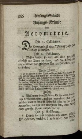 Die Aerometrie.