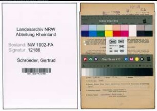 Entnazifizierung Gertrud Schroeder, geb. 17.09.1903 (Verwalterin)