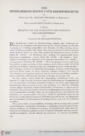 Das Heidelberger Institut für Krebsforschung