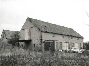 Pirna-Krietzschwitz Nummer 27. Bauernhof (bezeichnet 1883). Scheune