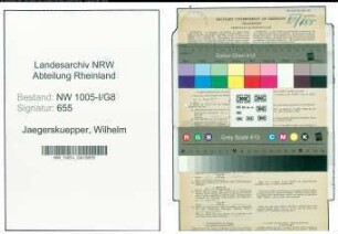 Entnazifizierung Wilhelm Jaegerskuepper , geb. 02.07.1889 (Postbetriebsassistent)
