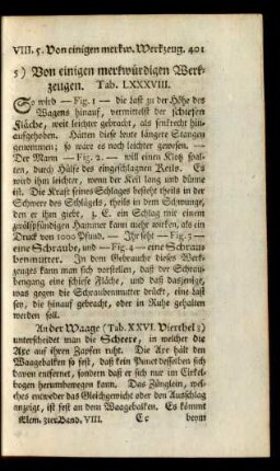 5) Von einigen merkwürdigen Werkzeugen. Tab. LXXXVIII.