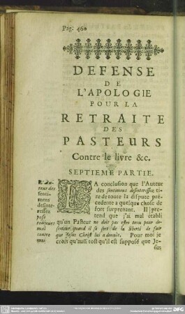 Septieme Partie
