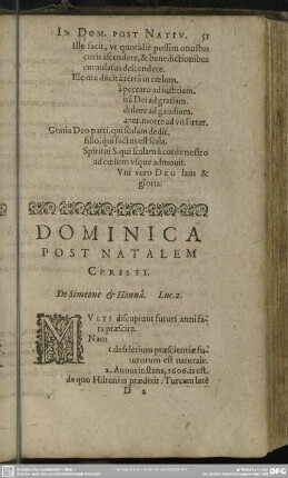 Dominica Post Natalem Christi