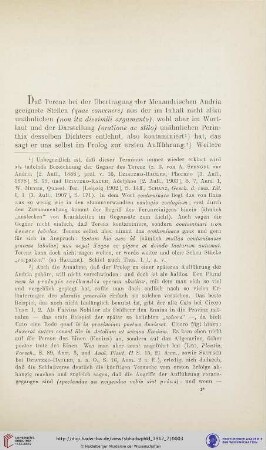 Menanders Perinthia in der Andria des Terenz