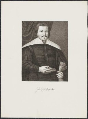 Icones Professorum Marpurgensium — Bildnis des Johann Conrad Schragmüller (1605-1675)