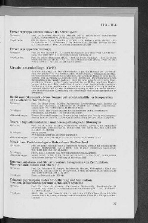 II.4 Graduiertenkollegs (GrK)