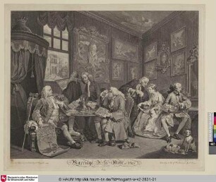 Marriage A-la-Mode, (Plate I) [The marriage contract]