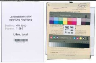 Entnazifizierung Josef Liffers , geb. 13.03.1893 (Polizeibeamter)