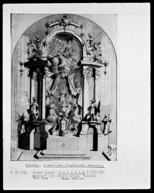 Entwurf für den Hochaltar der Stadtpfarrkirche in Schongau am Lech