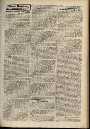 Sechste Ausgabe vom Samstag, den 13. Dezember 1913.