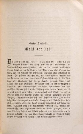 Grundsteine einer allgemeinen Culturgeschichte der neuesten Zeit, 2. Die Zeit der Restauration