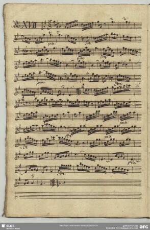 17. Anonymus, Instrumentalstücke, G-Dur