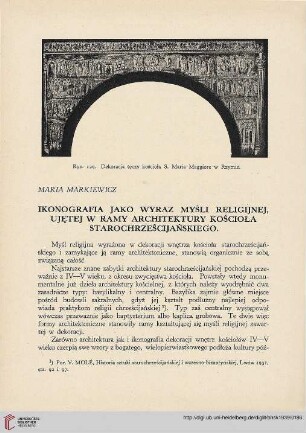 7: Ikonografia jako wyraz myśli religijnej, ujętej w ramy architektury kościoła starochrześcijańskiego