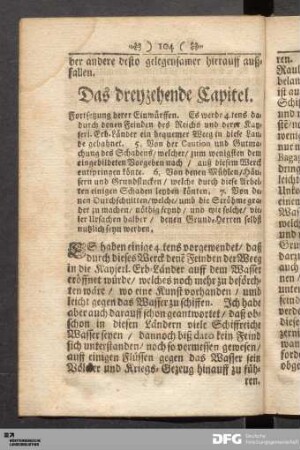 Das dreyzehende Capitel.