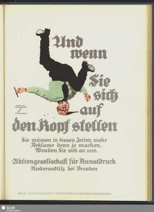 Und wenn Sie sich auf den Kopf stellen
