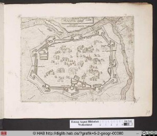 Landkarte mit Stadtansicht von Wien.
