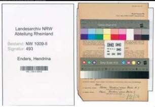 Entnazifizierung Hendrina Enders , geb. 23.05.1895 (Lehrerin)