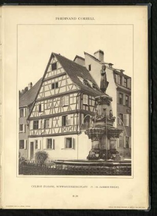 Colmar (Elsass), Schwarzenbergplatz 17. - 18. Jahrhundert.