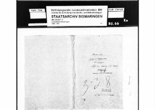 Zehntablösung in Bremelau; berechtigt: Fürst von Thurn und Taxis