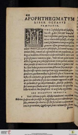 Liber octavus