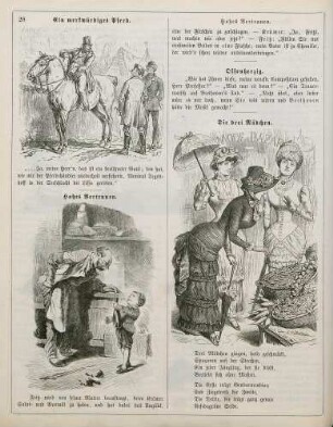 "Ein merkwürdiges Pferd" "Hohes Vertrauen" "Die drei Mädchen"