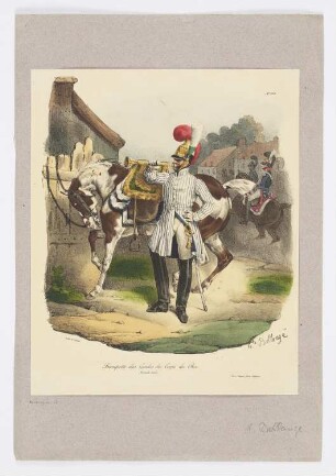 Trompette des Gardes du Corps du Roi, Blatt 102 der Folge "Troupes françaises"
