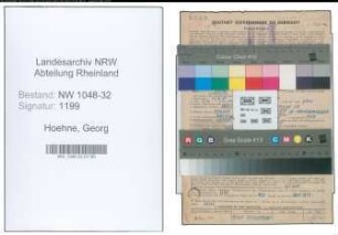 Entnazifizierung Georg Hoehne , geb. 17.10.1885 (Beamter)