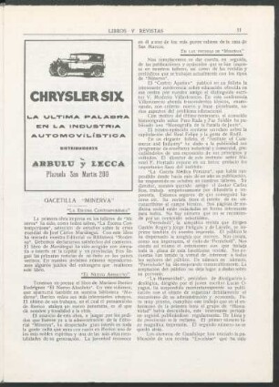 Crónica de Revistas