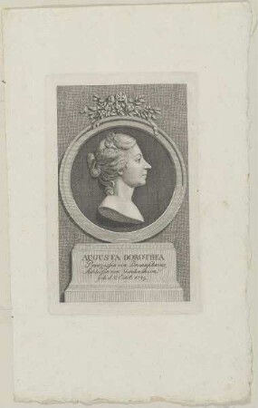 Bildnis der Augusta Dorothea von Braunschweig