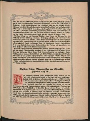Christian Leßing, Bürgermeister von Schkeuditz gestorben nach 1672
