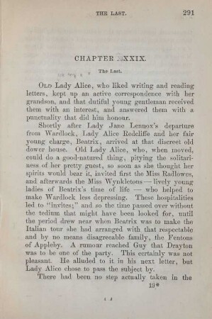 Chapter XXXIX. The last