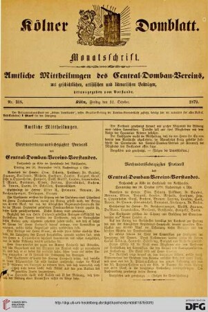 Nr. 318 (31.10.1879)