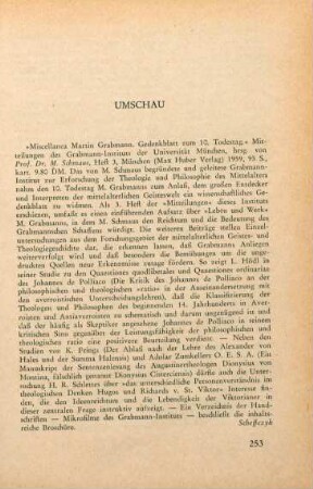 Umschau