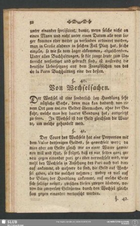 Von Wechselsachen
