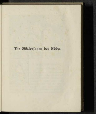 Die Göttersagen der Edda.